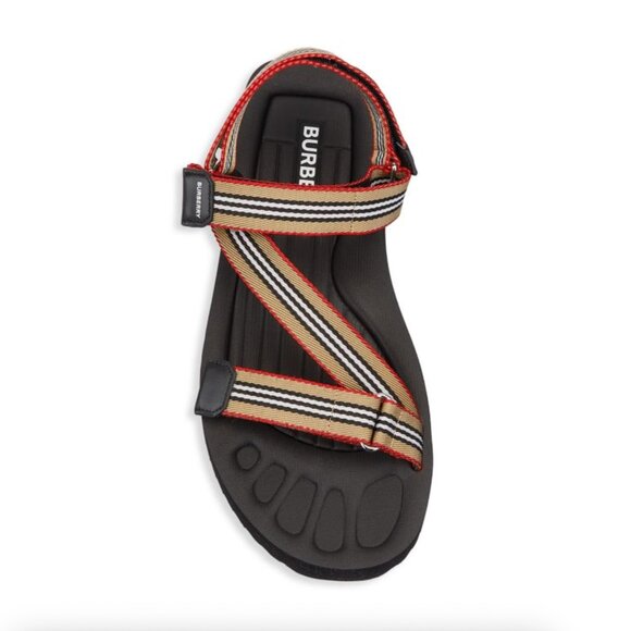 New BURBERRY Patterson Icon Stripe Sandals - Picture 4 of 4